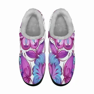 Men Purple Bouquet Cotton Slippers