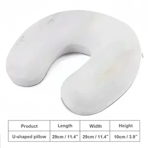 White Lines U-Shaped Neck Pillow