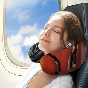 Porsche Red Crash U-Shaped Neck Pillow