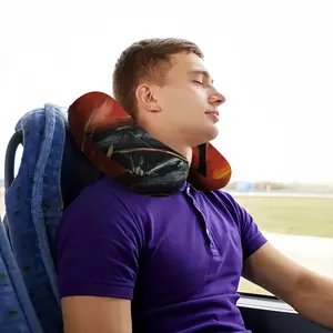 Porsche Red Crash U-Shaped Neck Pillow