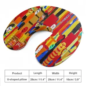 Supermarket Scene U-Shaped Neck Pillow