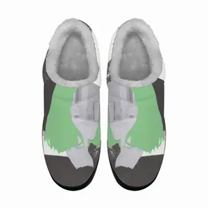 Men Green Cotton Slippers