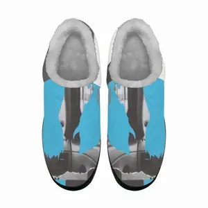 Men Blue Cotton Slippers