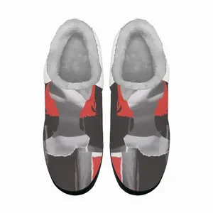 Men Red Cotton Slippers