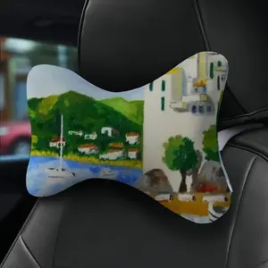 Cadaques (Spain) Car Neck Pillow