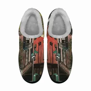 Men Brooklyn Heights Brownstones Cotton Slippers