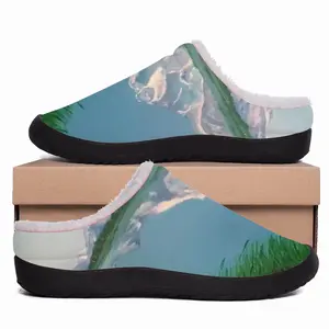 Men Mountain Landscape Cotton Slippers