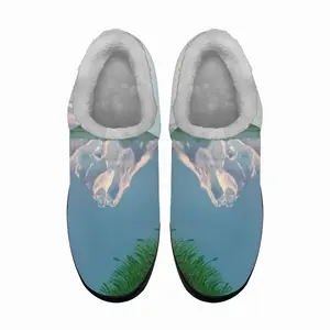 Men Mountain Landscape Cotton Slippers