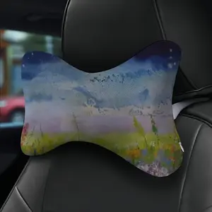 Field In Summer Twilight Car Neck Pillow