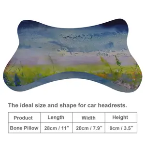 Field In Summer Twilight Car Neck Pillow