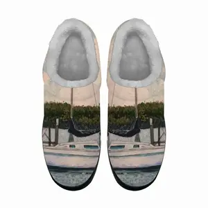 Men Sailboat South Florida Cotton Slippers