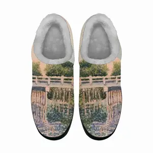 Men Bridge Over Canal Cotton Slippers