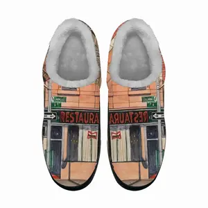 Men #6Th Avenue Restaurant New York City Cotton Slippers