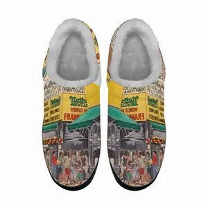 Men Nathans Of Coney Island New York City Cotton Slippers