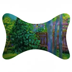 Backyard Fence Car Neck Pillow