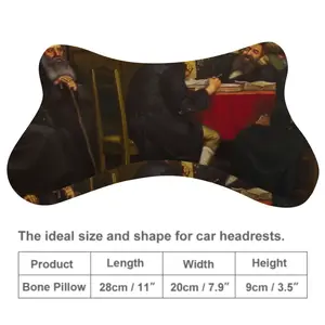 Shtetl Mezhirich Talmudic Dispute Car Neck Pillow