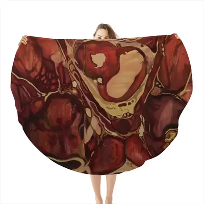 Caro - Of The Flesh Flannel Blanket (Round)