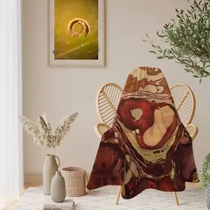 Caro - Of The Flesh Flannel Blanket (Round)