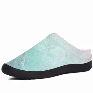 Men Turquoise Blue Window Cotton Slippers