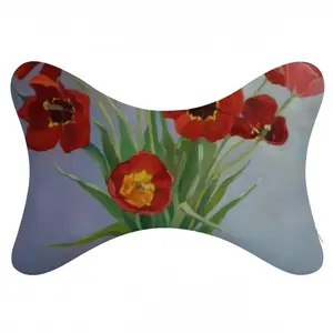 Tulips Car Neck Pillow