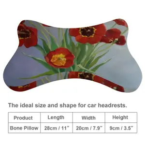 Tulips Car Neck Pillow