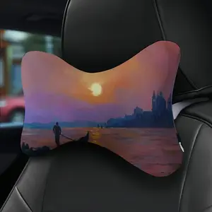 Venetian Sunset Car Neck Pillow