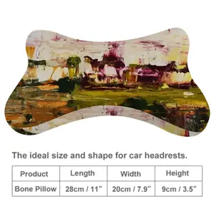 Blooming Cherry Trees Car Neck Pillow