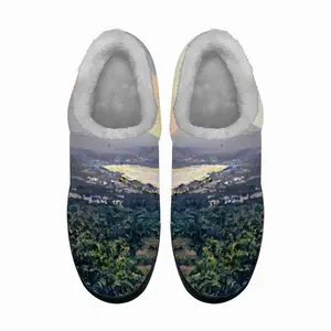 Men Sunset In Crete Greece Cotton Slippers