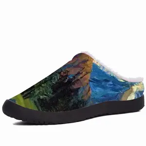 Men High Mountains Landscape Cotton Slippers