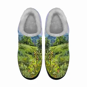 Men Rural Landscape Cotton Slippers