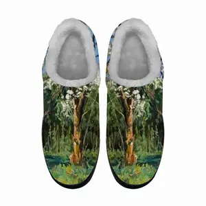 Men Blooming Apple And Pear Trees Cotton Slippers