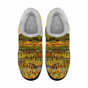 Men Overgrown Pond Cotton Slippers