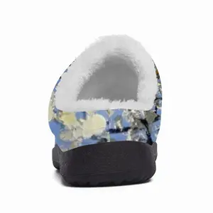 Men Blooming Apple And Pear Trees Cotton Slippers