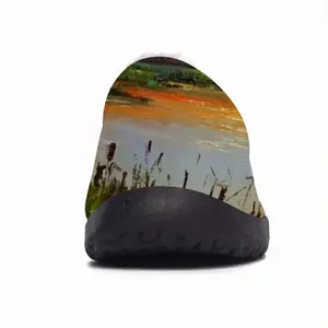 Men Idyllic Scenic Summer Sunset Landscape Cotton Slippers