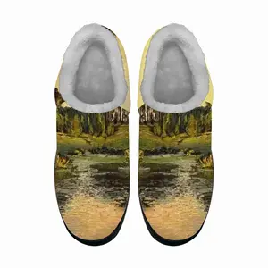 Men Countryside Pond Cotton Slippers