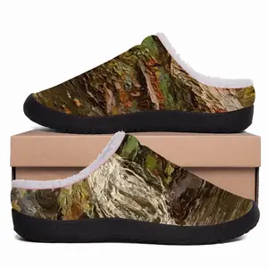 Men Autumn Waterfall Impasto Cotton Slippers