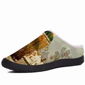 Men Russian Orthodox Church With Golden Domes Cotton Slippers