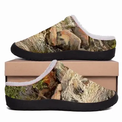 Men Rocky River Realism Impressionism Cotton Slippers