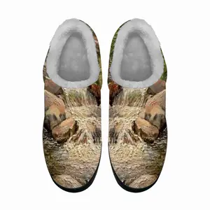 Men Rocky River Realism Impressionism Cotton Slippers