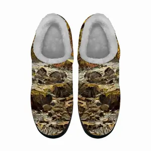 Men White River Gorge Impressionism Cotton Slippers