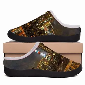 Men Moscow Tv Tower Cotton Slippers