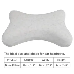 Bloomers White Car Neck Pillow