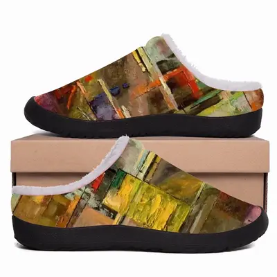 Men Glass Still Life Avant-Garde Cotton Slippers