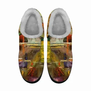 Men Glass Still Life Avant-Garde Cotton Slippers