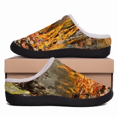 Men Fire Cooking Still Life Impressionism Cotton Slippers