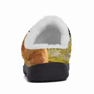 Men Fire Cooking Still Life Impressionism Cotton Slippers