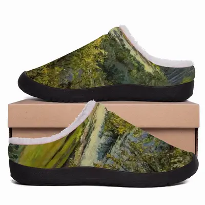 Men Country Landscape Realism Cotton Slippers