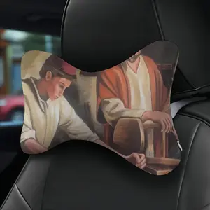 Joseph And Jesus Car Neck Pillow