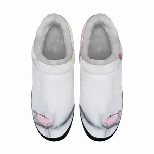 Men White Doberman Cotton Slippers