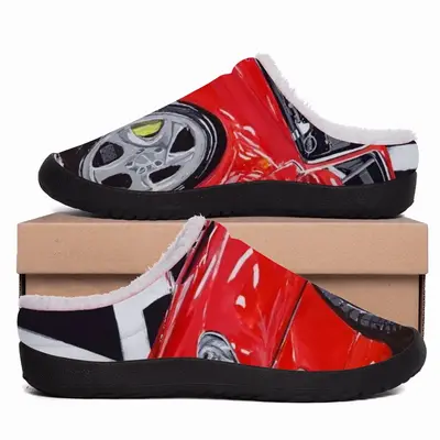 Men Porsche Turbo Red Cotton Slippers